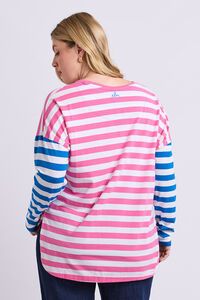 Elm Rouge Stripe Long Sleeve Tee