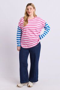 Elm Rouge Stripe Long Sleeve Tee