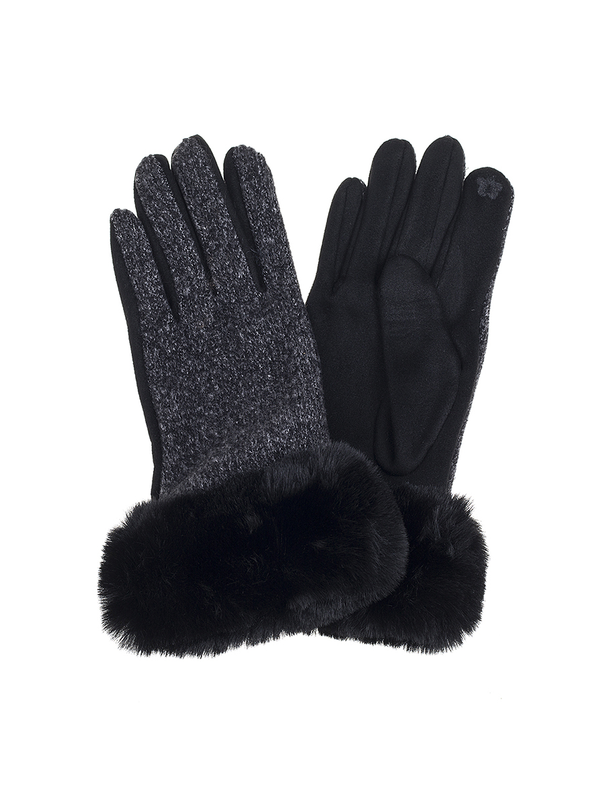 Ivys Fur Trim Gloves