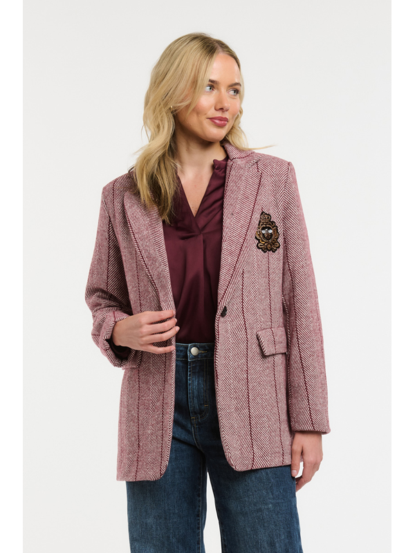 Urban Luxury Herrinbone Blazer
