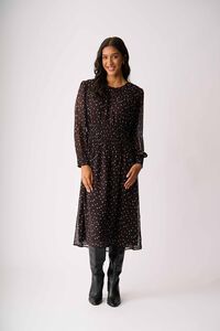 Memo Shirr Around Dress