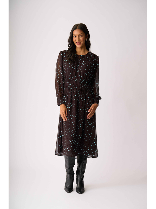 Memo Shirr Around Dress