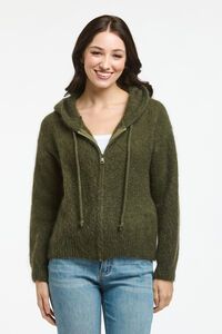 Italian Star Luxe Mohair Hooded Cardi