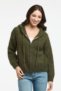 Italian Star Luxe Mohair Hooded Cardi