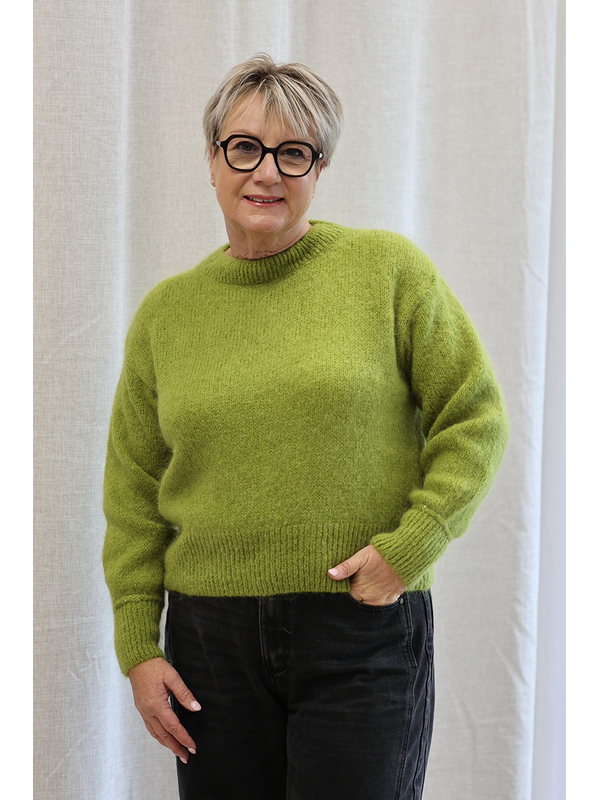 Italian Star Sparkle Cuff Mohair Knit