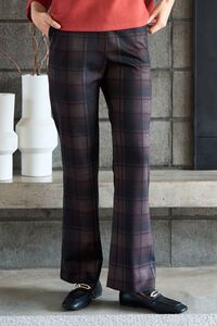 Esplanade Faux Front Check Trouser