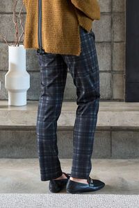 Esplanade Pull on Slim Check Trousers