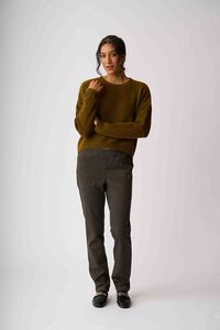 Esplanade Pull on Slim Check Trousers