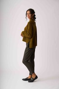 Esplanade Check Adjustable Cuff Trousers