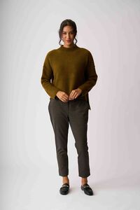 Esplanade Check Adjustable Cuff Trousers