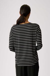 Foil Floral Bee Drop Shoulder Top