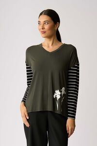 Foil Iris Dreams Combo Print Top