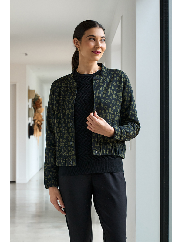 Esplanade Jacquard Knit Bomber