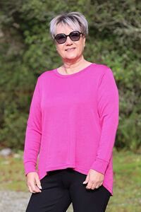 Foil Back Placket Swing Jumper