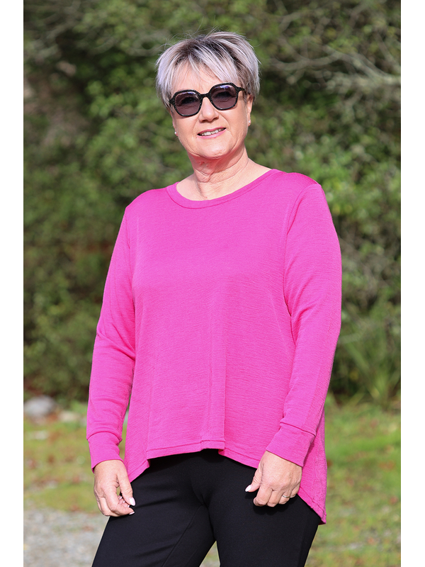 Foil Back Placket Swing Jumper