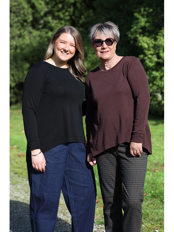 Foil Back Placket Swing Jumper