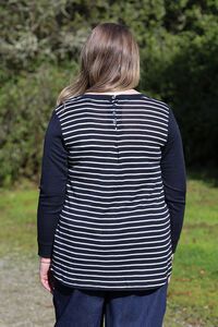 Foil Back Placket Swing Jumper