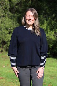 Foil Contrast Trim Jumper