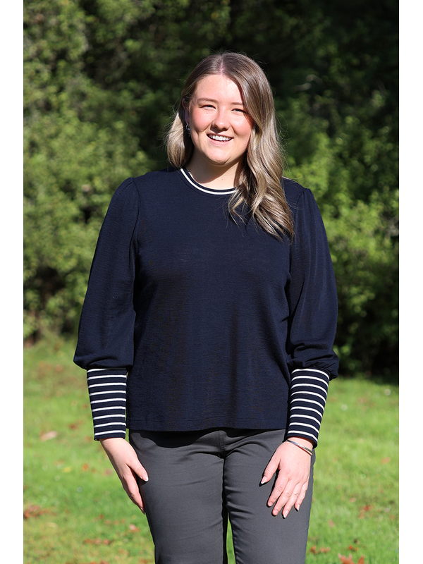 Foil Contrast Trim Jumper