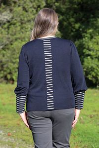 Foil Contrast Trim Jumper