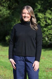 Foil Cowl Neck Jumper