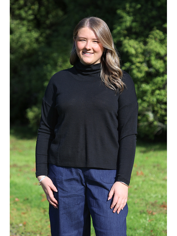 Foil Cowl Neck Jumper