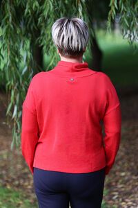 Foil Cowl Neck Jumper