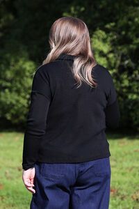 Foil Cowl Neck Jumper