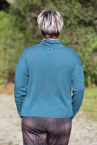 Foil Cowl Neck Jumper