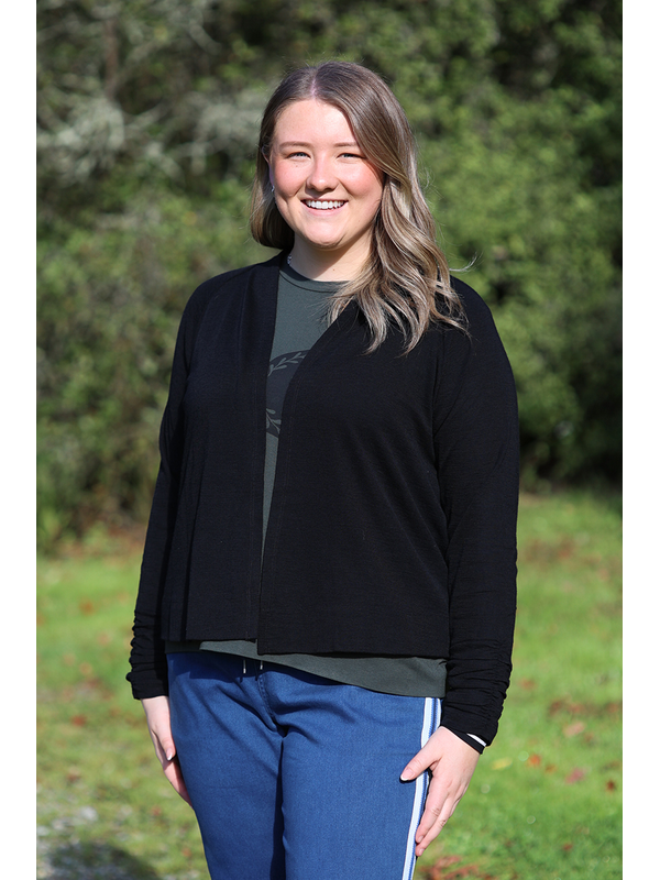 Foil High Tied Cardigan