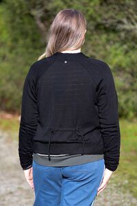 Foil High Tied Cardigan