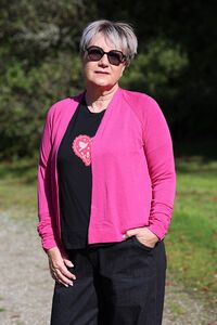 Foil High Tied Cardigan