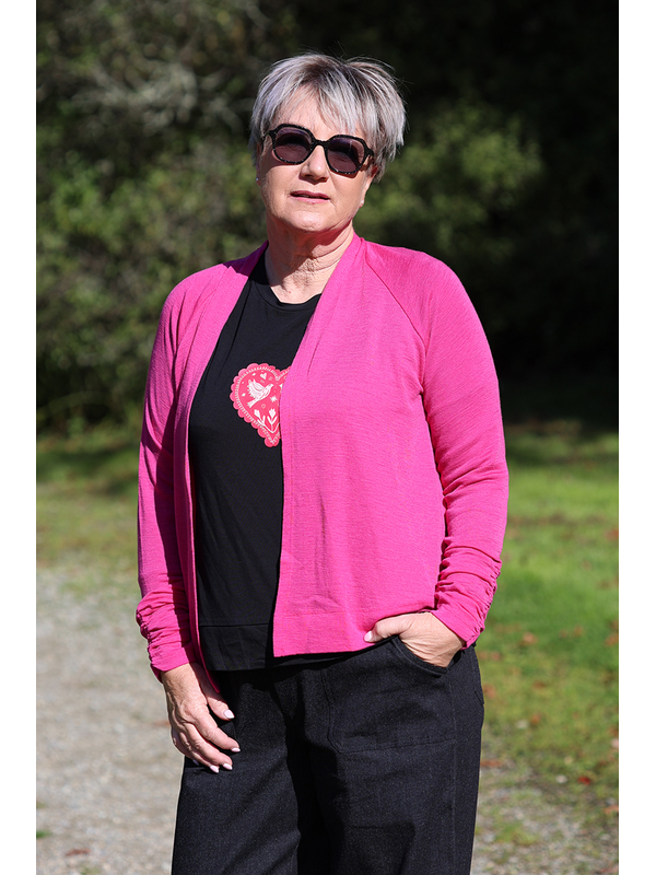 Foil High Tied Cardigan