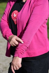 Foil High Tied Cardigan