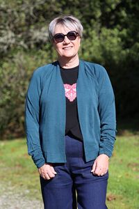 Foil High Tied Cardigan