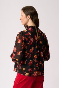 Memo Contrast Trim Top