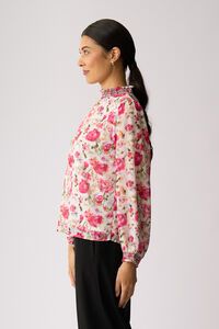 Memo Contrast Trim Top