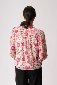 Memo Contrast Trim Top