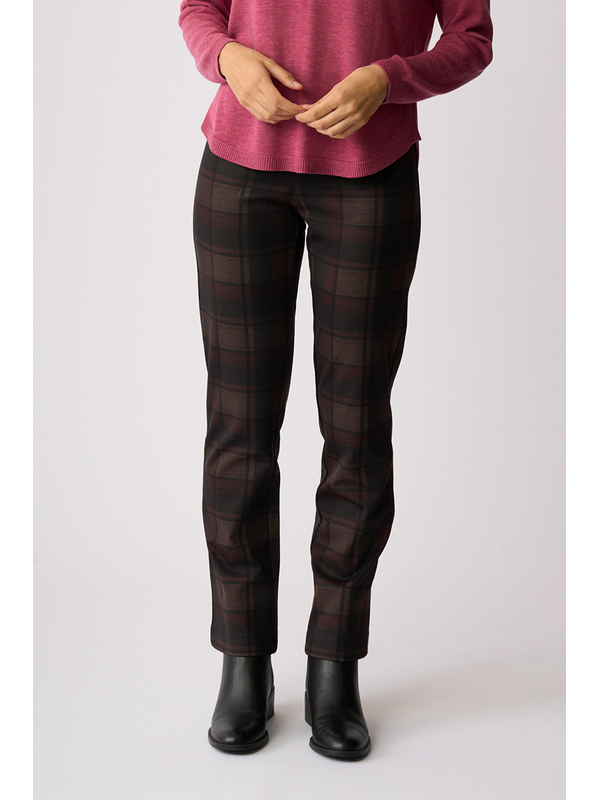 Esplanade Straight Fit Check Trousers