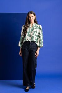 Leila + Luca Long Sleeve Movement Blouse