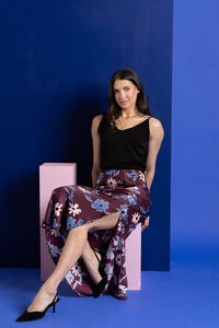 Seeking Lola Merlot Blossom Viva Skirt