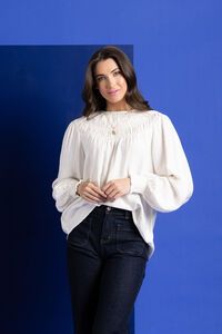 Seeking Lola Soft White Devotion Top