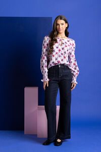 Seeking Lola Violet Bloom Vienna Blouse
