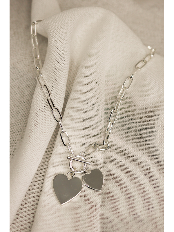 She Jewellery Linked Hearts Necklace 