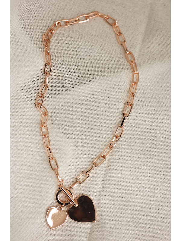 She Jewellery Linked Hearts Necklace 