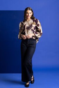 Seeking Lola Royal Plum Brilliance Blouse