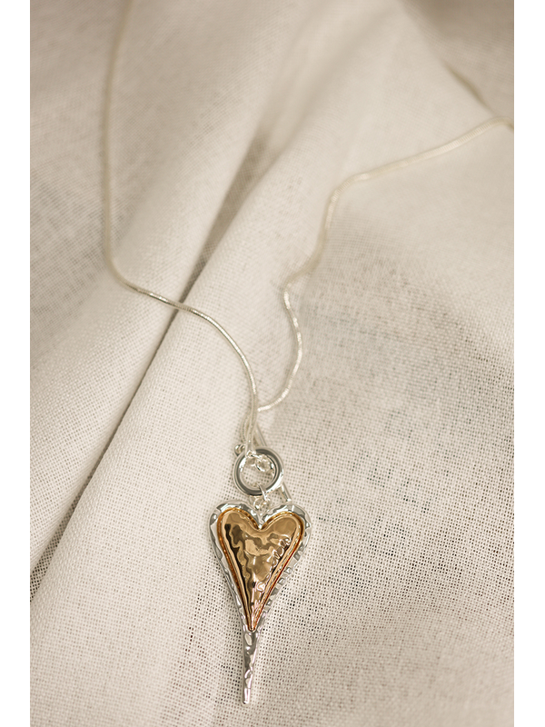 She Jewellery Sculpted Heart Necklace