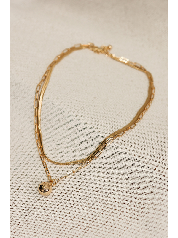 She Jewellery Layered Chain Necklace