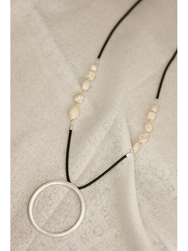She Jewellery Ivory Halo Necklace