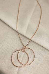 She Jewellery Double Ring Necklace